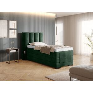 Elektrická polohovacia boxspringová posteľ VERONA Eltap Loco 35 - tmavo zelená