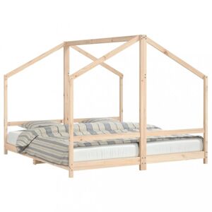 Dvojitá detská domčeková posteľ Dekorhome 90 x 200 cm