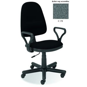 Kancelárska stolička BRAVO látka / plast Halmar Sivá / čierna