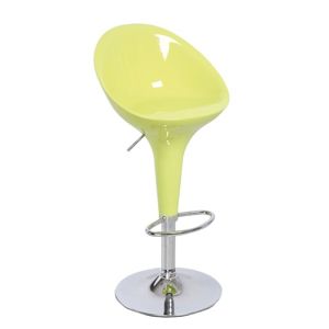 Barová stolička ALBA NOVA plast / chróm Tempo Kondela Zelená