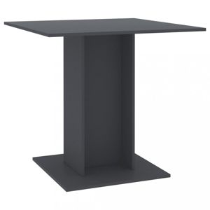 Jedálenský stôl 80x80 cm Dekorhome Sivá