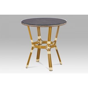 Záhradný stôl AZT-101 CAP zlatá / cappuccino Autronic