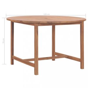 Záhradný stôl teakové drevo Dekorhome 120x76 cm