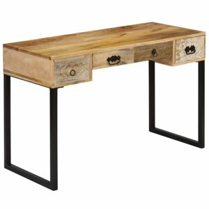Písací stôl drevo/kov Dekorhome