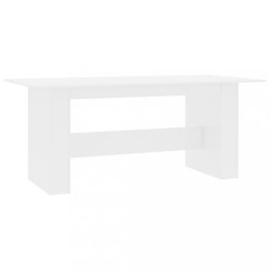 Jedálenský stôl 180x90 cm Dekorhome Biela lesk