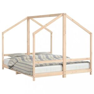 Dvojitá detská domčeková posteľ Dekorhome 80 x 200 cm