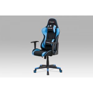 Kancelárska stolička KA-V608 ekokoža / látka / plast Autronic Modrá