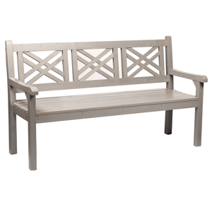 Záhradná drevená lavička FABLA 150 cm sivá Tempo Kondela