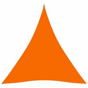 Tieniaca plachta trojuholníková 5 x 5 x 5 m oxfordská látka Dekorhome Oranžová
