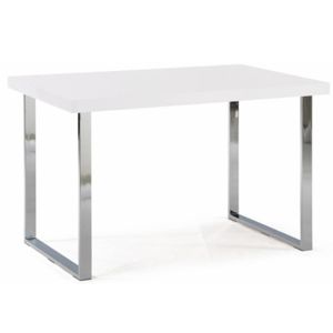 Jedálenský stôl TALOS biela lesk / chróm Tempo Kondela
