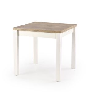Jedálenský rozkladací stôl GRACJAN Halmar dub sonoma- bílá