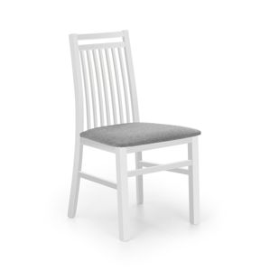 Jedálenská stolička HUBERT 9 biela / sivá Halmar