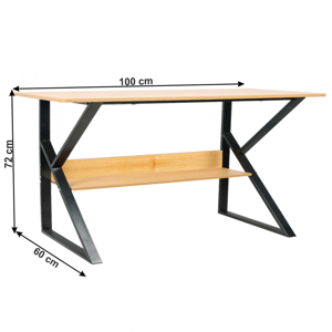 Pracovný stôl s policou TARCAL Tempo Kondela 100x60 cm