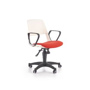 Detská pracovná stolička JUMBO Halmar bílá/červená