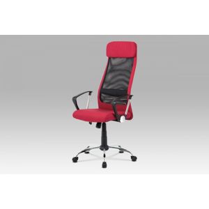 Kancelárska stolička KA-V206 látka / chróm Autronic Červená