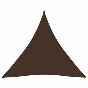 Plachta proti slnku oxfordská látka trojuholník 3,6 x 3,6 x 3,6 m Dekorhome Hnedá