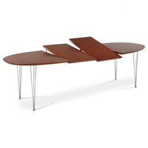 Jedálenský stôl rozkladací WD-5863 BR hnedá / chróm Autronic