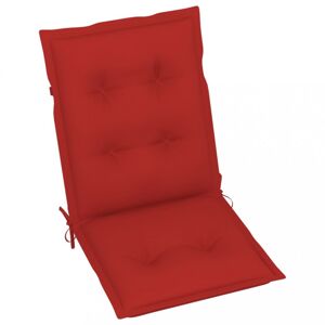 Podušky na záhradné stoličky 6 ks Dekorhome Červená