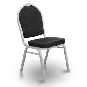 Stohovateľná stolička JEFF 2 NEW Tempo Kondela Čierna