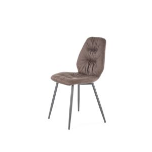Jedálenská stolička K312 čierna / hnedá Halmar