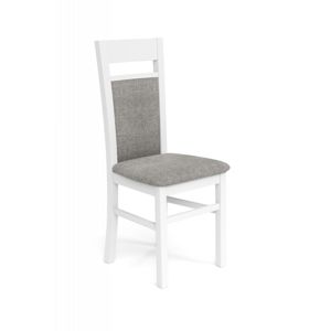 Jedálenská stolička GERARD 2 biela / sivá HALMAR