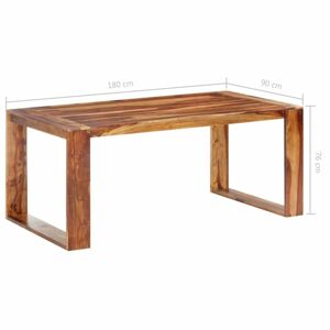 Jedálenský stôl sheesamové drevo Dekorhome 180x90x76 cm