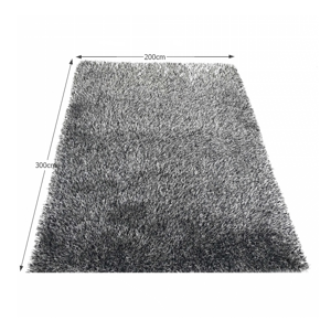 Shaggy koberec VILAN bielo čierny Tempo Kondela 200x300 cm