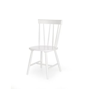 Drevená jedálenská stolička CHARLES biela Halmar