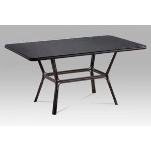 Záhradný stôl AZT-112 BK hnedá / čierna Autronic