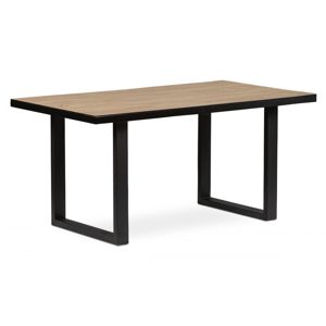Jedálenský stôl HT-819 OAK dub / čierna Autronic