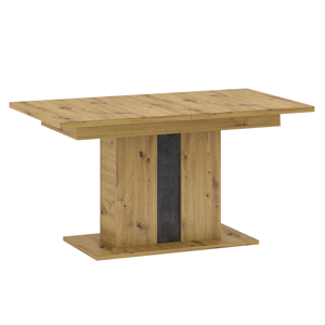 Jedálenský rozkladací stôl ERIDAN dub artisan / sivý betón Tempo Kondela