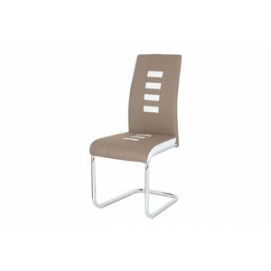 Jedálenská stolička DCL-961 eko koža / chróm Autronic Cappuccino