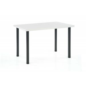 Jedálenský stôl MODEX 2 120 MDF / čierna oceľ Halmar Biela