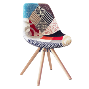 Jedálenská stolička GLORIA patchwork / buk Tempo Kondela Patchwork farebný