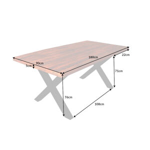 Jedálenský stôl EURYTOS Dekorhome 180x90x75 cm