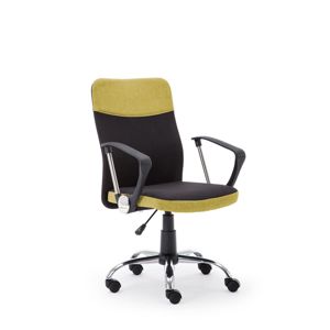 Kancelárska stolička TOPIC zelená / modrá / sivá Halmar černá/zelená