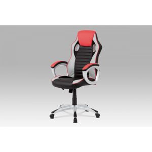 Kancelárska stolička KA-V507 RED červená / čierna Autronic