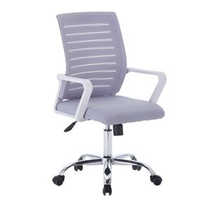 Kancelárska stolička CAGE biela / sivá Tempo Kondela