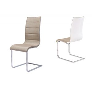 Jedálenská stolička K104 Halmar Béžová / biela