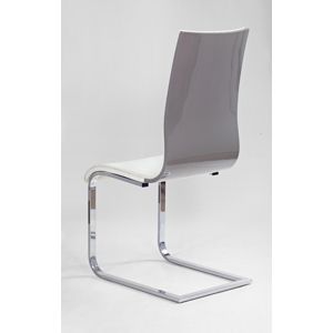 Jedálenská stolička K104 Halmar Biela / sivá