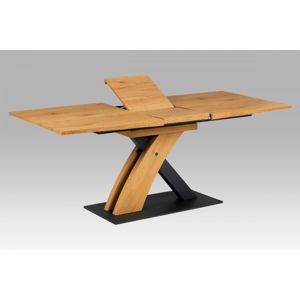 Jedálenský stôl HT-701 OAK divoký dub / čierna Autronic