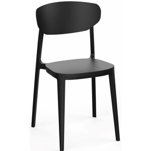 Jedálenská stolička MARE Rojaplast Čierna