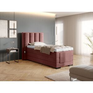 Elektrická polohovacia boxspringová posteľ VERONA Eltap Lukso 24 - ružová