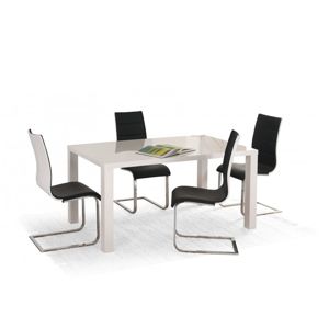 Jedálenský stôl rozkladací 120/160 RONALD biely Halmar