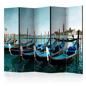 Paraván Gondolas on the Grand Canal Venice Dekorhome 225x172 cm (5-dielny)