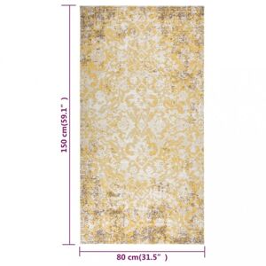 Vonkajší koberec PP žltá Dekorhome 80x150 cm