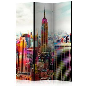 Paraván Colors of New York City Dekorhome 135x172 cm (3-dielny)