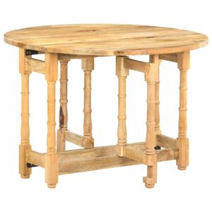 Jedálenský stôl rozkladacie mangovníkové drevo Dekorhome Hnedá