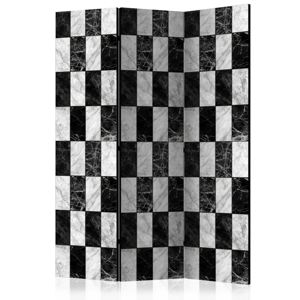 Paraván Checker Dekorhome 135x172 cm (3-dielny)