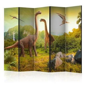 Paraván Dinosaurs Dekorhome 225x172 cm (5-dielny)
